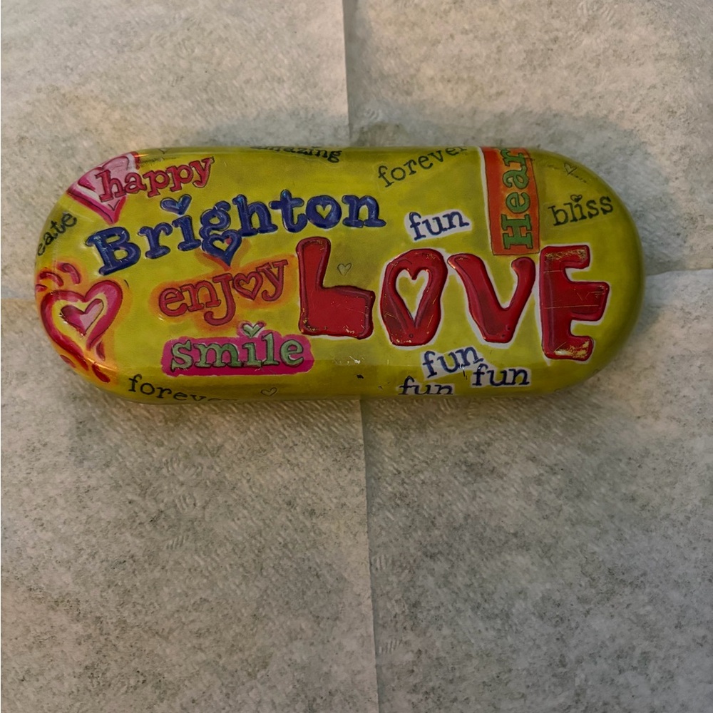 Brighton Yellow Plaid Sunglasses Case Insert